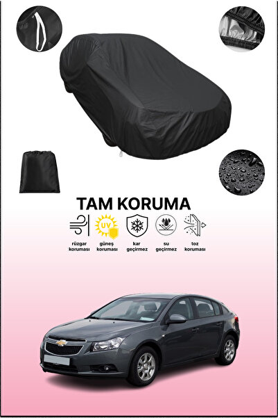dokaca Black Chevrolet Cruze 2009 - 2016 Compatible Car Tarpaulin, Protective...