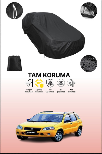 dokaca غطاء سيارة أسود متوافق مع سوزوكي إيجنيس هاتشباك 1 إف إتش، غطاء واقي، غ...