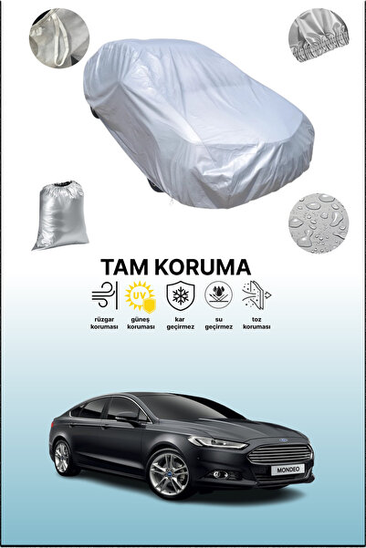 dokaca Gri Ford Mondeo 4 Sedan Uyumlu Oto Branda, Araba Brandası, Koruyucu Örtü