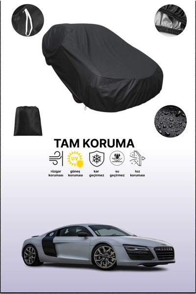 dokaca غطاء سيارة متوافق مع أودي R8 V8 2012 - 2015 باللون الأسود، غطاء واقي، ...