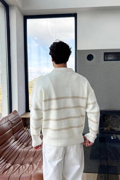 Flaw Wear Half Zip Knit Sweater