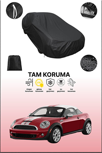 dokaca غطاء سيارة ميني كوبر كوبيه أسود متوافق، غطاء واقي، غطاء سيارة