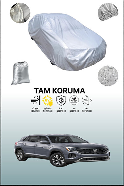 dokaca غطاء سيارة رمادي متوافق مع فولكس فاجن أطلس كروس سبورت، غطاء سيارة، غطاء واقي