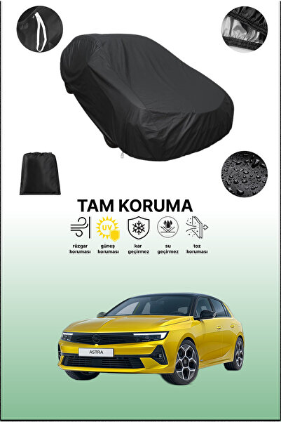 dokaca غطاء سيارة متوافق مع أوبل أسترا L باللون الأسود، غطاء واقي، غطاء سيارة