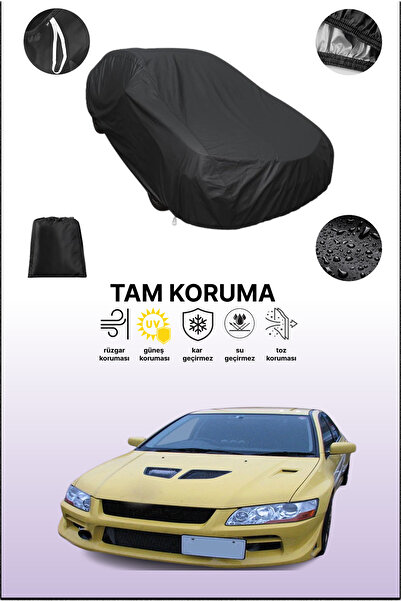 dokaca غطاء سيارة متوافق مع ميتسوبيشي لانسر إيفولوشن VII باللون الأسود، غطاء واقي، غطاء سيارة