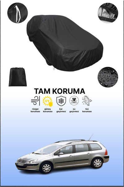 dokaca غطاء سيارة متوافق مع بيجو 307 بريك 2002 - 2005، غطاء واقي، غطاء سيارة ...