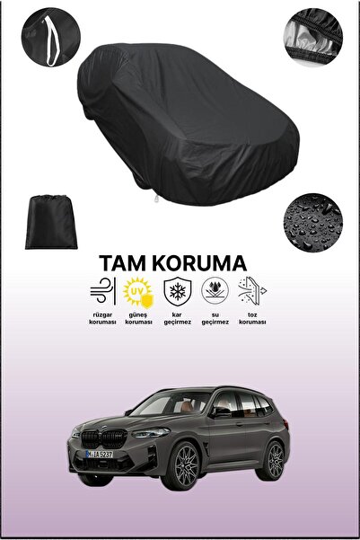 dokaca غطاء سيارة متوافق مع سيارة بي إم دبليو X3 M باللون الأسود، غطاء واقي، غطاء سيارة