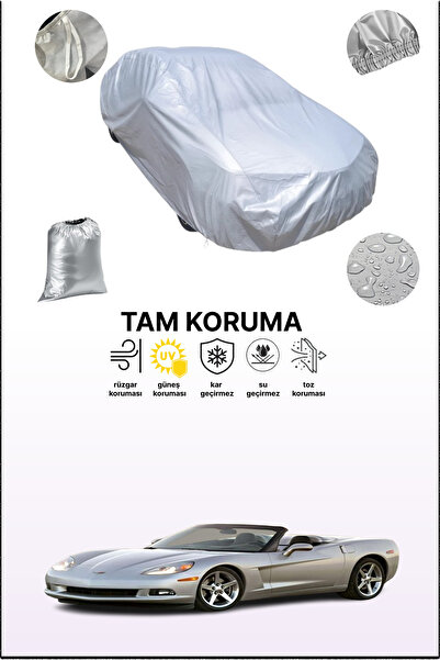 dokaca غطاء سيارة متوافق مع سيارة شيفروليه كورفيت الرمادية القابلة للتحويل، غطاء سيارة، غطاء واقي