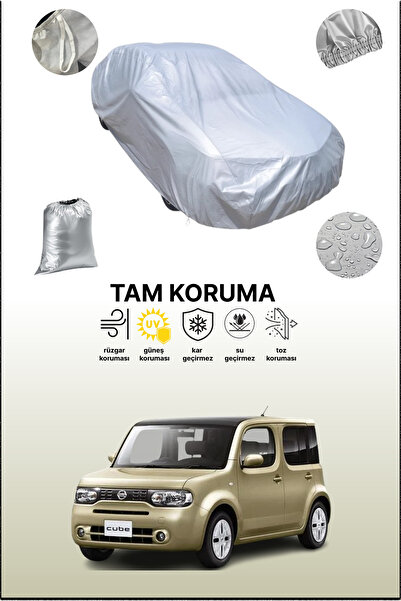 dokaca غطاء سيارة رمادي متوافق مع نيسان كيوب 2008 - 2021، غطاء سيارة، غطاء واقي