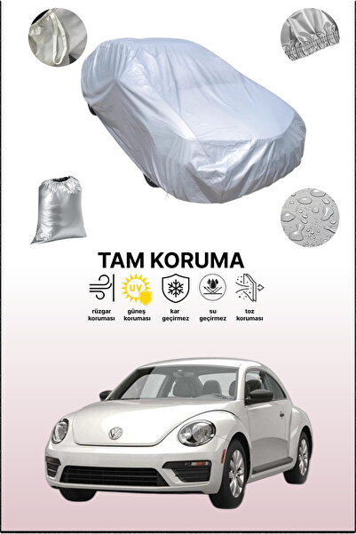 dokaca غطاء سيارة رمادي متوافق مع فولكس فاجن نيو بيتل، غطاء سيارة، غطاء واقي