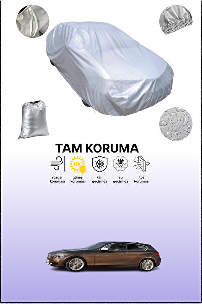 dokaca غطاء سيارة رمادي لسيارة بي إم دبليو الفئة الأولى ثلاثية الأبواب (F21) 2012 - 2015، متوافق مع غطاء السيارة الأوتوماتيكي، غطاء واقي للسيارة