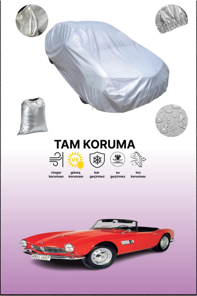 dokaca غطاء سيارة رمادي متوافق مع بي إم دبليو 507 تي إس رودستر 1955 - 1959، غطاء سيارة، غطاء واقي