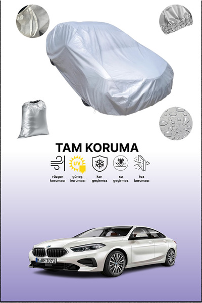 dokaca غطاء سيارة رمادي متوافق مع بي إم دبليو الفئة الثانية جران كوبيه 2019 - 2021، غطاء سيارة، غطاء واقي