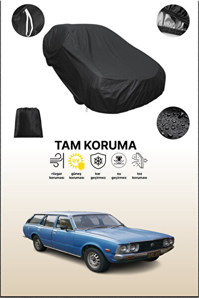 dokaca غطاء سيارة أسود متوافق مع تويوتا كورونا ستيشن واجن، غطاء واقي، غطاء سيارة