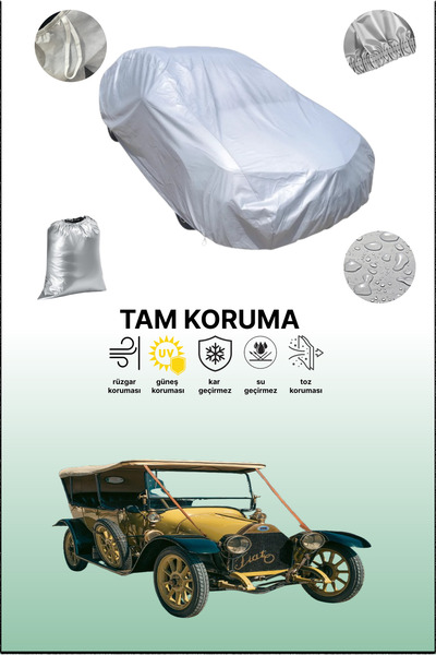 dokaca غطاء سيارة رمادي متوافق مع فيات 12-15 حصان/زيرو 1912 - 1915، غطاء سيار...