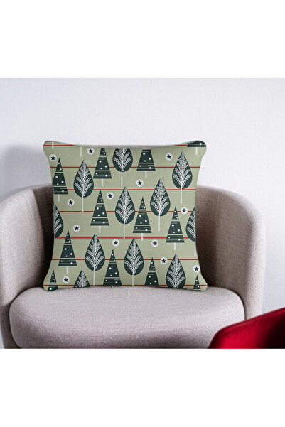 ASDİVA Husa de perna decorativa din nurca cu model de copac 43x43