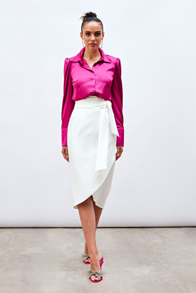 Sateen Пола с колан - екрю