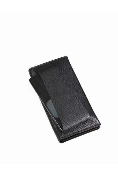 Aka Deri Deri Siyah Telefonluk El Cüzdanı 817 2