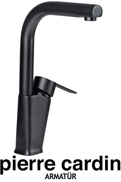 Pierre Cardin Boston Swan Sink Fitting Black