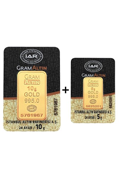 Tuğrul Kuyumculuk 15 Gram (10+5) Külçe Gram Altın 24 Ayar