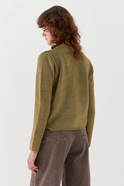 MARKALİSTE Crew Neck Sweater Khaki