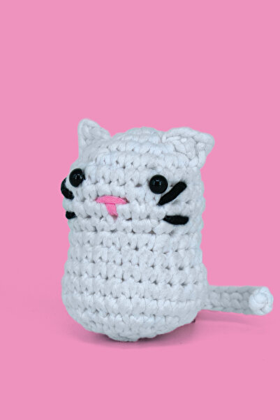 Self Selfiko Örgü Öğrenme Kiti Kedoli | Yeni Başlayanlar İçin Videolu Tığ İşi Amigurumi Kedi Örgü Seti