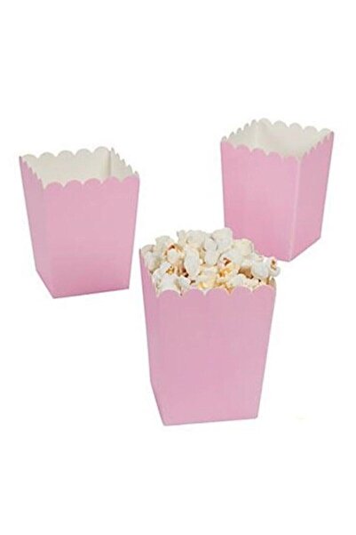 Zanzibar 8li Pembe Baskısız Popcorn Kutusu ( Mısır , Cips , Ikram Kutusu )