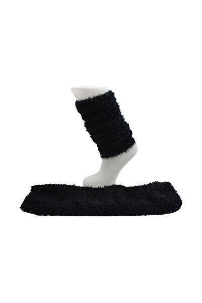 KARDEŞLER ÇORAP Women's Winter Knee Pads Bearded Leggings Socks