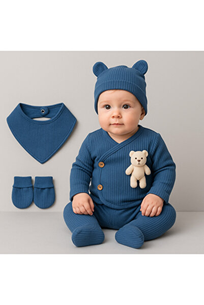 nevrankids Hastane Çıkışı 5'li Set (AYICIK HEDİYELİDİR) Mavi