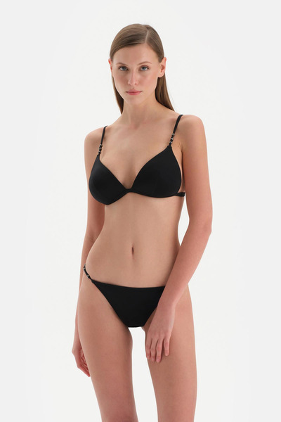Dagi Μαύρο κάτω μέρος μπικίνι χαμηλού μέσης