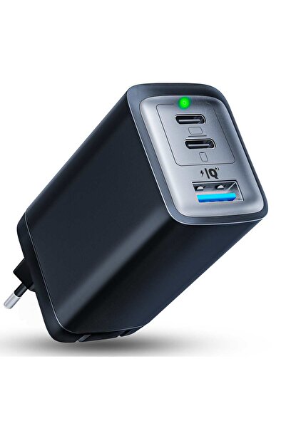 Timebox Încărcător de rețea cu 3 porturi, 65W, încărcare rapidă, 2 porturi ti...