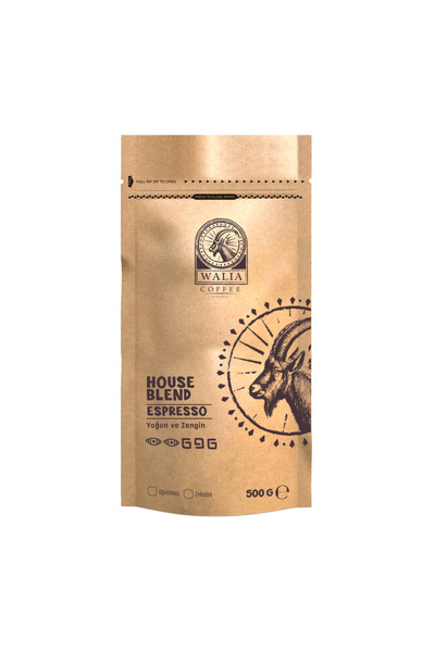WALIA COFFEE ETHIOPIA ESPRESSO ÇEKİRDEK HOUSE BLEND 500 GR ORTA KAVRUM