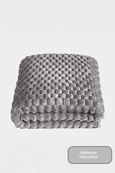 Elart Star Çift Kişilik Battaniye Antrasit