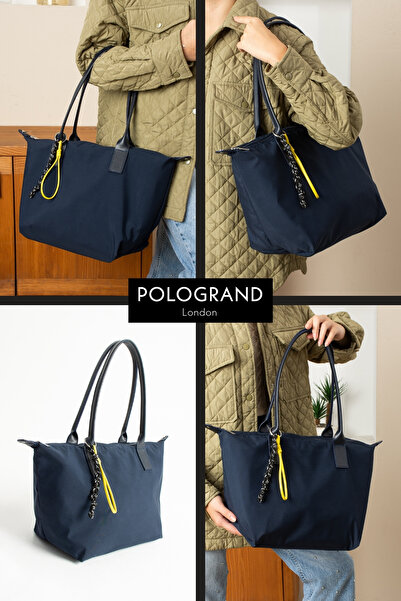 POLOGRAND London Оригінальна великомістка водонепроникна парашутна тканина Shopper Trend і стильна велика сумка через плече і на руці