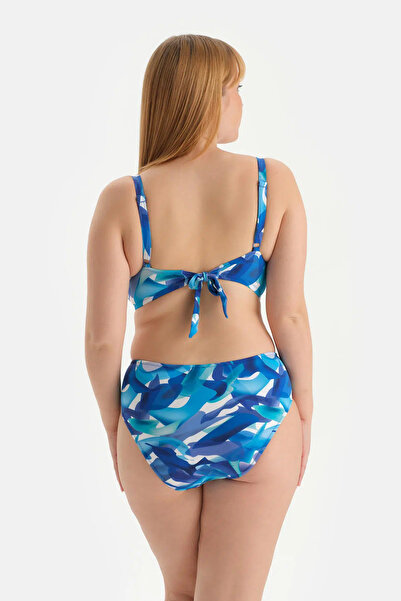 Dagi Top de bikini cu corset albastru