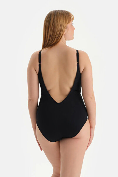 Dagi Λευκό-Μαύρο μαγιό ανάκτησης με κορσέ