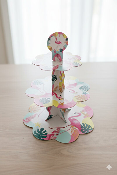 Deniz Party Store Kek Standı Flamingo Temalı