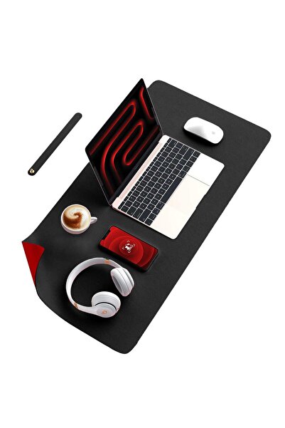 Timebox Mousepad XXL cu două fețe din piele pu impermeabilă pentru protecția ...