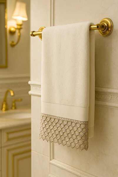 Çeyiz Bahçesi Nazik Kadife El Havlusu 50&90