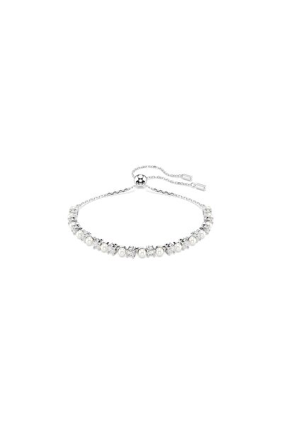 Swarovski 5689633 Swarovski Bilezik Matrıx:Bracelet 3Mm Whıte/Rhs M