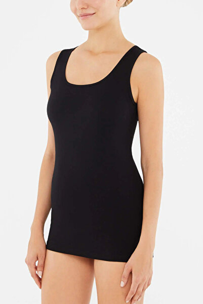 Dagi Černé 2-dílné dámské tílko s tlustým popruhem