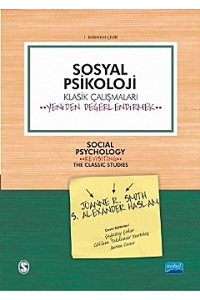 Nobel Akademik Yayıncılık Sosyal Psikoloji Klasik Çalışmaları