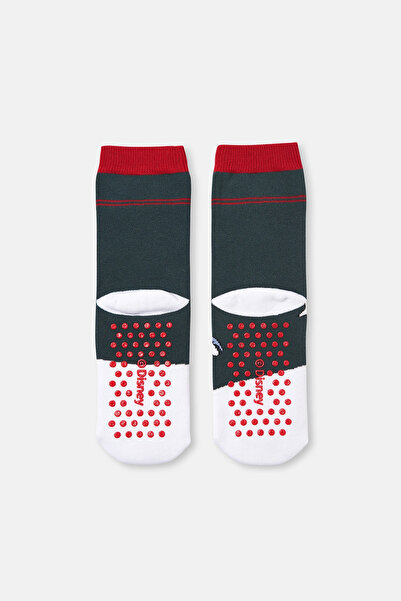 Dagi Koyu Yeşil Çocuk Disney Havlu Çorap Minnie Daisy