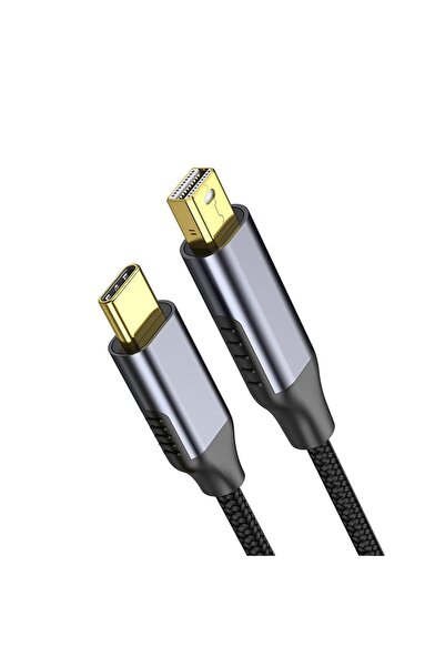 Timebox Cablu adaptor Type-C la Mini DisplayPort, 1,8 m, transfer video Ultra HD 8K 60Hz, compatibil cu