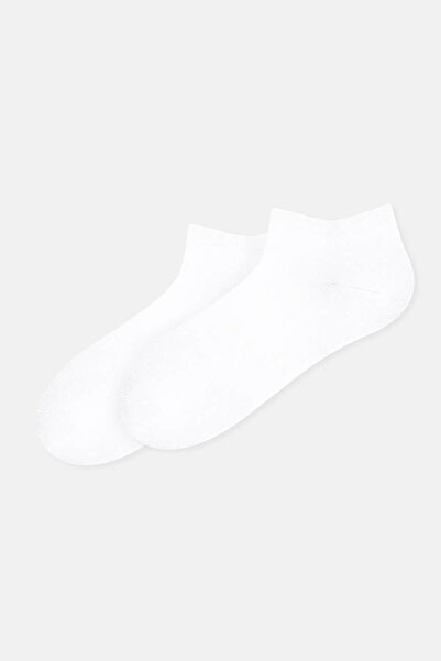 Dagi White-Grey Melange Men's 2-Piece Bamboo Socks