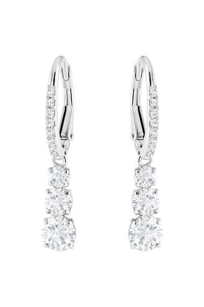 Swarovski 5416155 Earrings Attract Trilogy:Pe Rnd Czwh/Rhs
