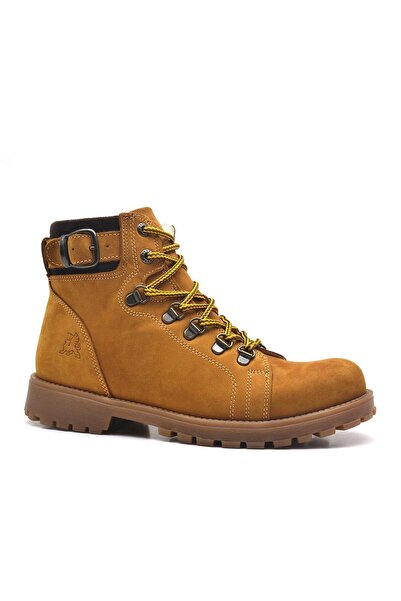 Rakerplus Griffon Genuine Leather Yellow Fur Kids Boots