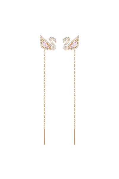Swarovski 5469990 Earrings Dazzling Swan:Pe Lng Czmo/Ros