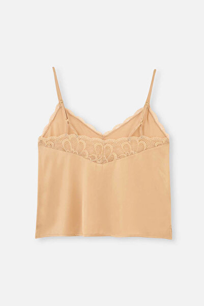 Dagi Bej Dantel Detaylı Camisole Takım