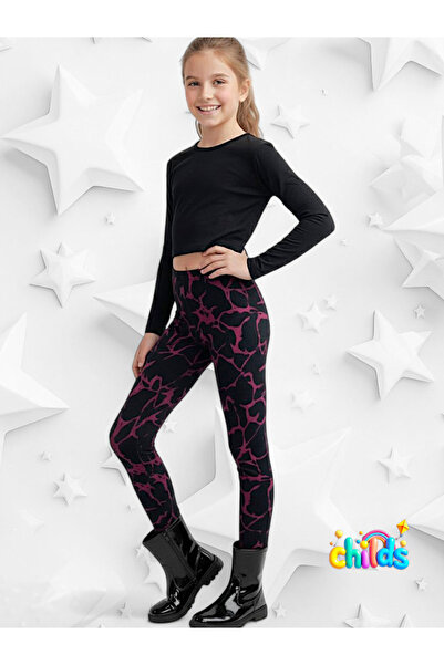 childs ζακάρ ελαστικό ύφασμα πλεκτό ύφασμα χειμερινό μαύρο ροζ κοριτσίστικο κ...